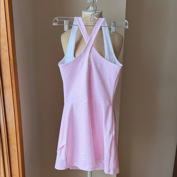 Abercrombie YPB Pink Gingham Sleeveless Tennis Dress - Picture 4 of 5